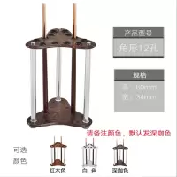 台球杆架台球球杆实木复合木旋转多功能落地式杆架壁挂用品架杆器|12孔三角形杆架