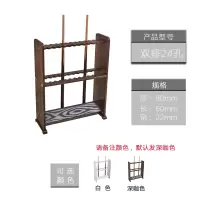 台球杆架台球球杆实木复合木旋转多功能落地式杆架壁挂用品架杆器|24孔杆架