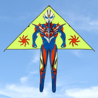 新款奥特曼风筝带线轮初学儿童微风易飞优质小号超人潍坊风争