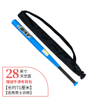棒球棍棒球棒防身车载武器铁棍加厚合金钢酷黑棒球套装棒球杆棒子|加厚加硬28英寸(71cm)-天空蓝
