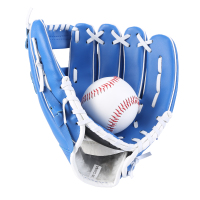 棒球手套儿童棒球青少年成人棒球手套装备大学生体育课垒球投手套|11.5寸蓝色手套(有球)-165cm身高以下