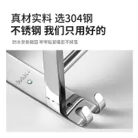 叠毛巾架免打孔卫生间不锈钢收纳浴巾架厕所置物架浴室挂件