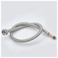 厨房洗菜盆面盆冷热龙头进水软管加长尖嘴304不锈钢编织长头防爆