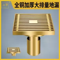 全铜地漏防臭反溢鼠虫洗衣机专用下水道卫生间浴室淋浴房阳台厕所