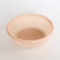 沥水篮水果盆洗菜篮子创意双层洗菜盆厨房沥水盆子客厅塑料淘米篮|粉色 中号