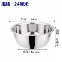 加厚不锈钢双耳密孔洗菜篮漏盆沥水盆水果篮果盆淘米筛多用篮|[单个装]24cm盆
