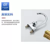 全铜面盆冷热水龙头洗脸盆卫生间双孔三孔洗手池台盆混水阀