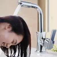 冷热水龙头全铜洗手盆龙头卫生间单把厨房双向可旋转洗脸盆水槽池