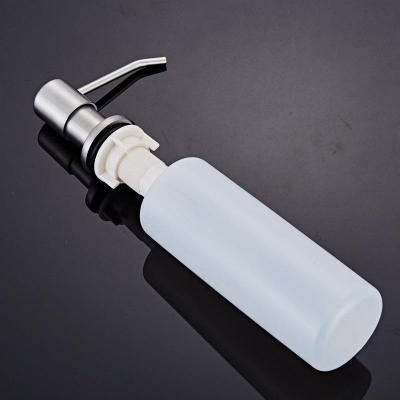 皂液器厨房 水槽用不锈钢洗洁精瓶子洗菜盆按压瓶洗涤剂按压器|304不锈钢皂液器送漏斗300ML
