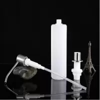 皂液器厨房 水槽用不锈钢洗洁精瓶子洗菜盆按压瓶洗涤剂按压器|电镀头皂液器送漏斗300ML