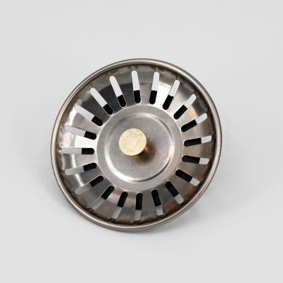 厨房水槽盖过滤提篮网厨房水槽洗菜盆下水器塞子漏斗堵水盖配件|1个老式提篮