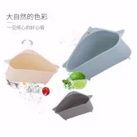 三角形沥水篮水池厨房专用洗菜盆滤水篮水槽挂篮家用转角塑料收纳|颜色随机3个装