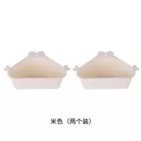 三角洗菜盆沥水篮厨房水槽过滤网剩菜剩饭水池洗碗池神器挂篮转角|两个装(米色) 升级款送[吸盘+挂钩]