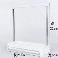 厨房水槽沥水抹布架子清洁球海绵收纳置物架水池沥水架洗碗布挂架|[白色]小号款21*8*22cm