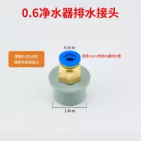 水槽加厚溢水管 洗菜盆溢水口配件 圆溢水孔方形溢水器加长侧漏|一个0.6净水器头