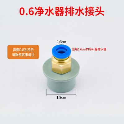 水槽加厚溢水管 洗菜盆溢水口配件 圆溢水孔方形溢水器加长侧漏|一个0.6净水器头