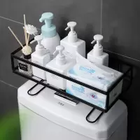 马桶置物架卫生间免打孔不锈钢厕所壁挂浴室角架纸巾储物