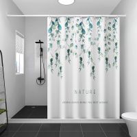 磁性浴帘套装免打孔浴室弧形浴帘杆卫生间挡水条隔断帘加厚防水布|吊篮 C款+帘宽240*高200+挂钩