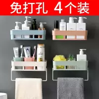 卫生间置物架壁挂浴室置物架免打孔厕所吸壁式吸盘卫浴收纳三角架