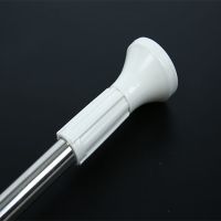 浴帘杆晾衣杆卫生间伸缩杆窗帘杆衣柜撑杆毛巾架|加厚管70CM-1.2米