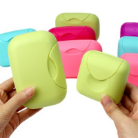 创意可爱旅行糖果色手工皂盒多彩便携防水防漏肥皂盒