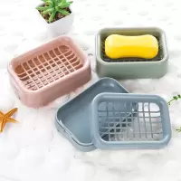 肥皂盒卫生间网格创意香皂盒子浴室沥水免打孔皂架家居用品皂托