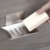 加厚款肥皂盒浴室不锈钢肥皂架香皂盒碟卫生间高档免打孔壁挂式