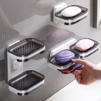 免钉肥皂盒免打孔壁挂学生皂盒卫生间个性创意双层可爱沥水香皂盒