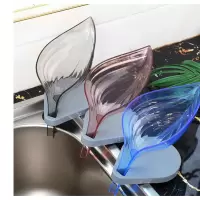 沥水肥皂盒家用创意树叶肥皂架浴室吸盘式香皂盒卫生间香皂置物架