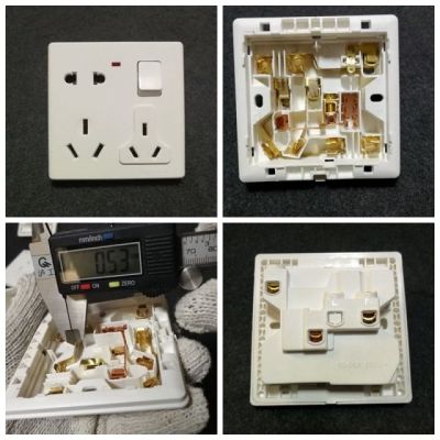 家用暗装86型多功能墙壁式开关插座二三插一开五孔usb单控双控16a