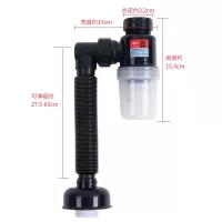 防臭排水软管密封圈下水管洗手池洗脸台面盆防反味落水器配件|防臭下水管(黑色)新品