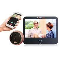 零距离智能wifi电子猫眼摄像头无线可视门铃家用远程监控|WIFI升级猫眼+32G(功能增强版