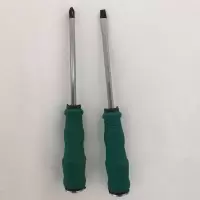 铬钒钢可敲击穿心螺丝刀通心起子带磁性螺丝刀十字一字平口螺丝批|5寸一字十字(12.5厘米)
