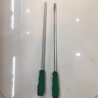铬钒钢可敲击穿心螺丝刀通心起子带磁性螺丝刀十字一字平口螺丝批|12寸一字十字(30厘米)