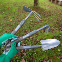 农具工具农用户外两用钢柄锄头铁锹铁铲种菜园艺园林种花除草耙子