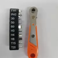 棘轮螺丝批套装十字一字多功能改锥修手机起子工具全万能六角组合|棘轮螺丝刀+10件套