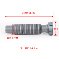 厨房洗菜盆下水管洗碗池配件水槽净水器溢水接三通口四通头|伸缩下水管