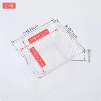厨房水槽沥水篮不锈钢过滤筐水池汲水架餐具盆框蓝网洗碗水网漏水|小号内径[24.5*26.5]外径[28*30]