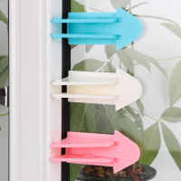 窗户锁扣铝合金门窗纱窗儿童防护塑钢平移推拉安全防盗器限位器|自粘移门移窗锁[20只]白色