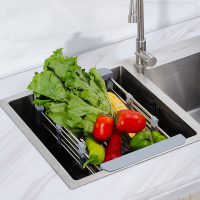 厨房水槽沥水篮可伸缩沥水架不锈钢水池洗菜盆洗碗池滤干|↓↓↓↓↓以下所有选项收货嗮5张图元红包↓↓↓↓↓