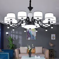 北欧客厅吊灯高档卧室家用创意个性黑白灰奢华大气简约现代网红灯