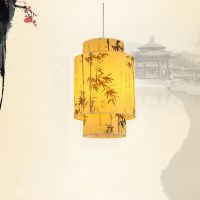 中式过道小吊灯火锅店餐厅灯笼中国风复古客厅茶馆灯具饭店仿古灯|竹子20*30cm