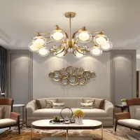 北欧客厅灯吊灯轻奢网红卧室水晶灯家用大气现代简约餐厅灯具新款
