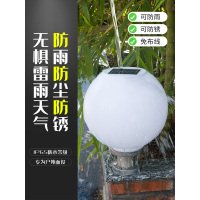 新款太阳能围墙柱头灯新农村别墅庭院灯户外门柱子灯大门灯圆球灯