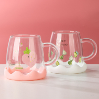 圆形积雪杯盖食品级玻璃水杯盖子通用硅胶马克杯茶杯防尘盖