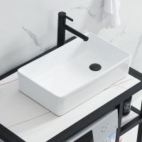 左右侧边下水台上盆洗衣机上陶瓷洗手盆阳台面盆家用洗脸盆盘池