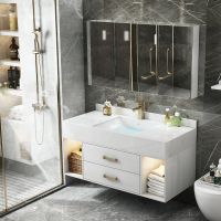 卫生间洗手盆组合浴室柜组合现代简约大理石洗漱台洗面盆柜洗漱台