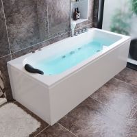 欧式小户型家用按摩浴缸成人浴盆浴池冲浪恒温加热1-1.8米