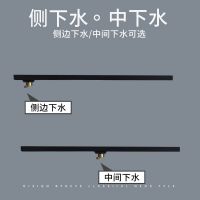 304不锈钢地漏黑色加长条型地漏淋浴房大排量卫生间加长防臭隐形