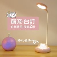 学生护眼学习led小台灯学生宿舍充电插电两用ins少女台风卧室床头